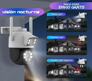 Cámara de seguridad doble lente Full HD - Control desde el Móvil