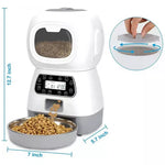 Dispensador de comida automático para Perros y Gatos 3.5 Litros