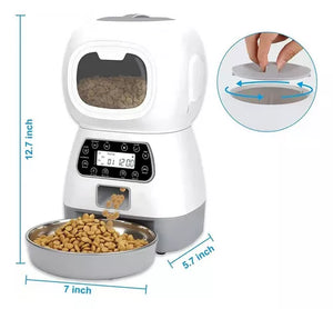 Dispensador de comida automático para Perros y Gatos 3.5 Litros