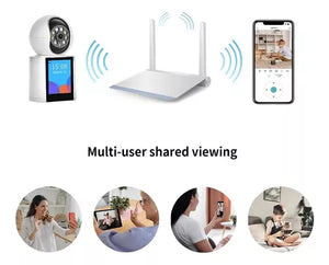 Cámara Vigilancia Wifi Pantalla Videollamada